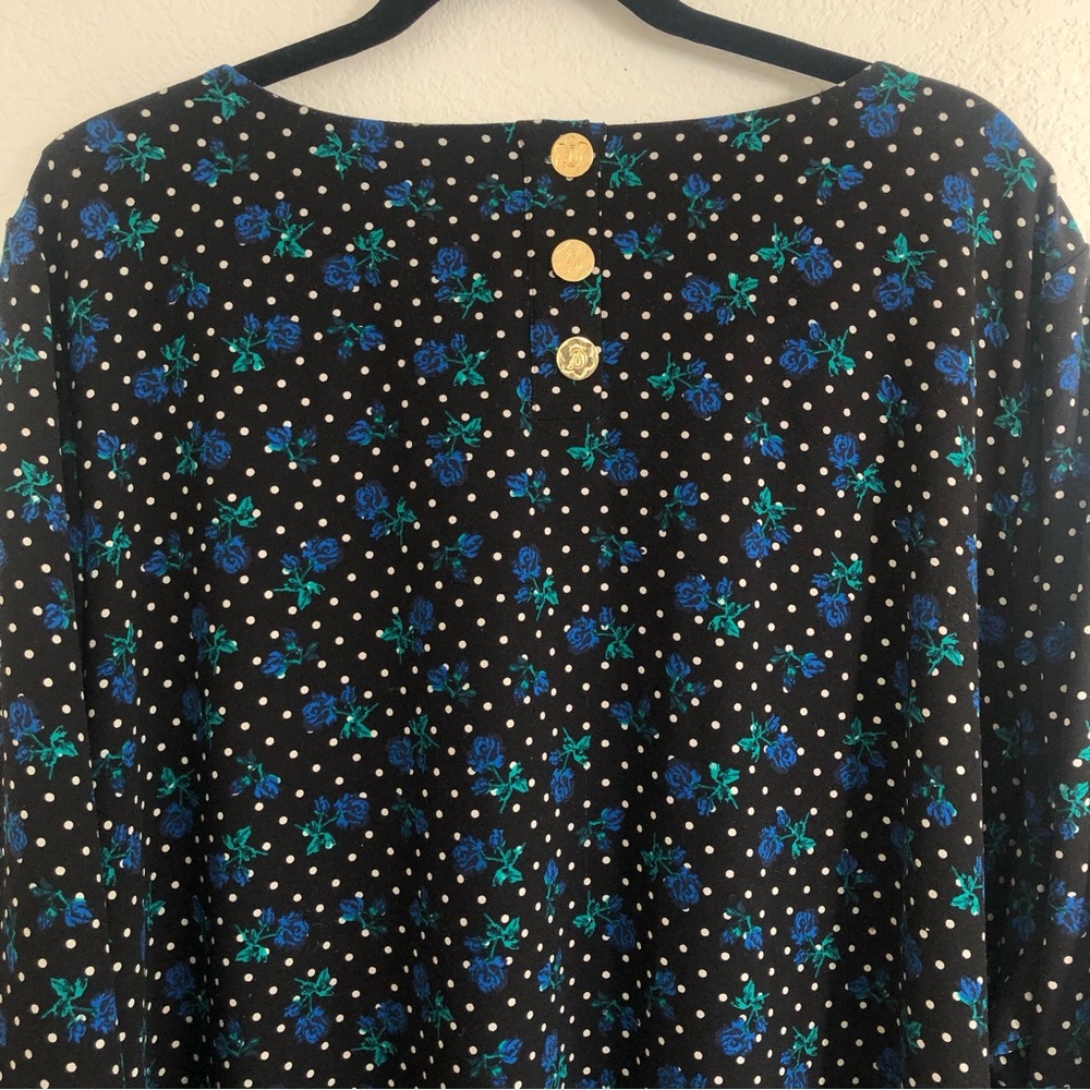 Draper James x Eloquii Forget Me Dots Floral Polka Dot Dress - Picture 7 of 10